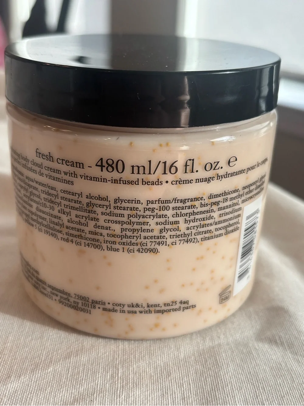 Philosophy Fresh Cream Body Cloud Cream 16 oz Vitamin Beads New Sealed